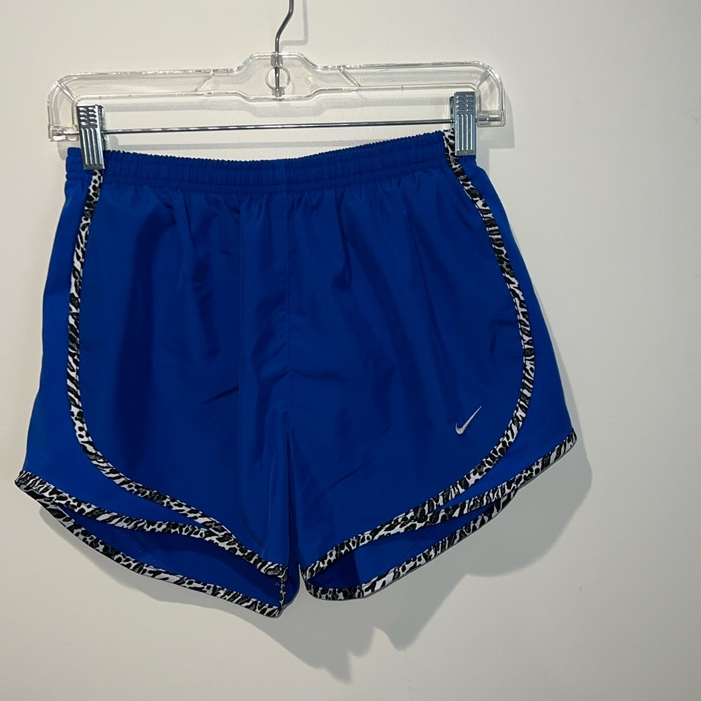 Women’s blue nike running shorts size small